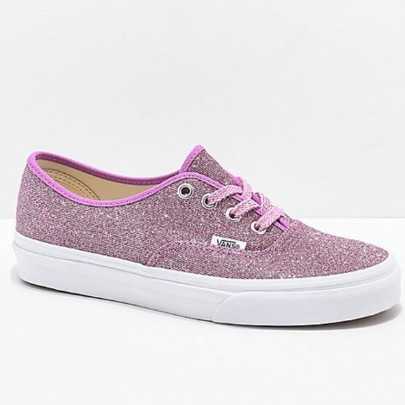 sparkly pink vans